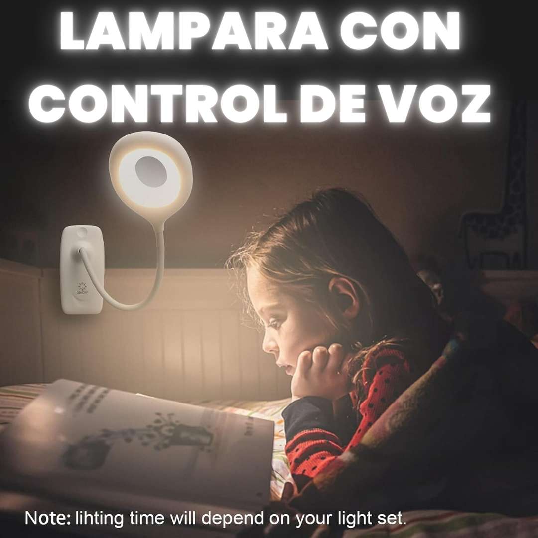 Lámpara de Luz Nocturna Inteligente USB | Control por Voz