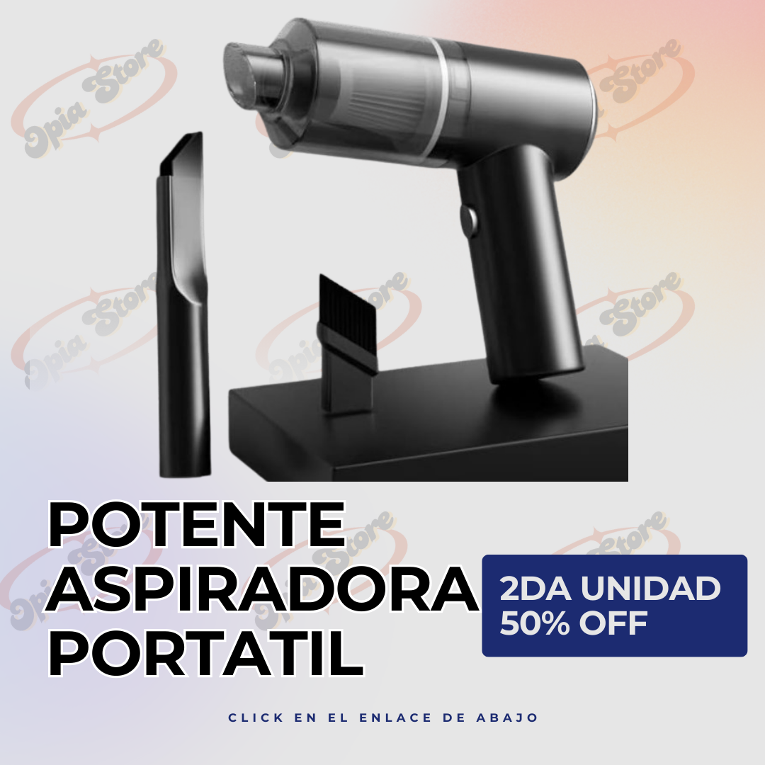 POTENTE ASPIRADORA PORTATIL | LIMPIEZA EN CUALQUEIR LUGAR