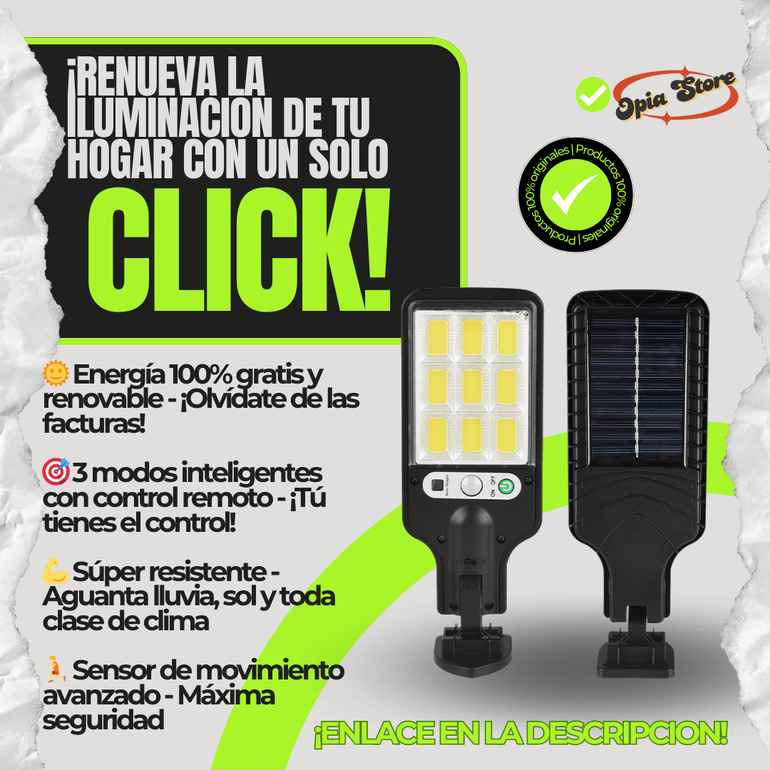 Luz Solar LED | ILUMINACION EXTERIOR