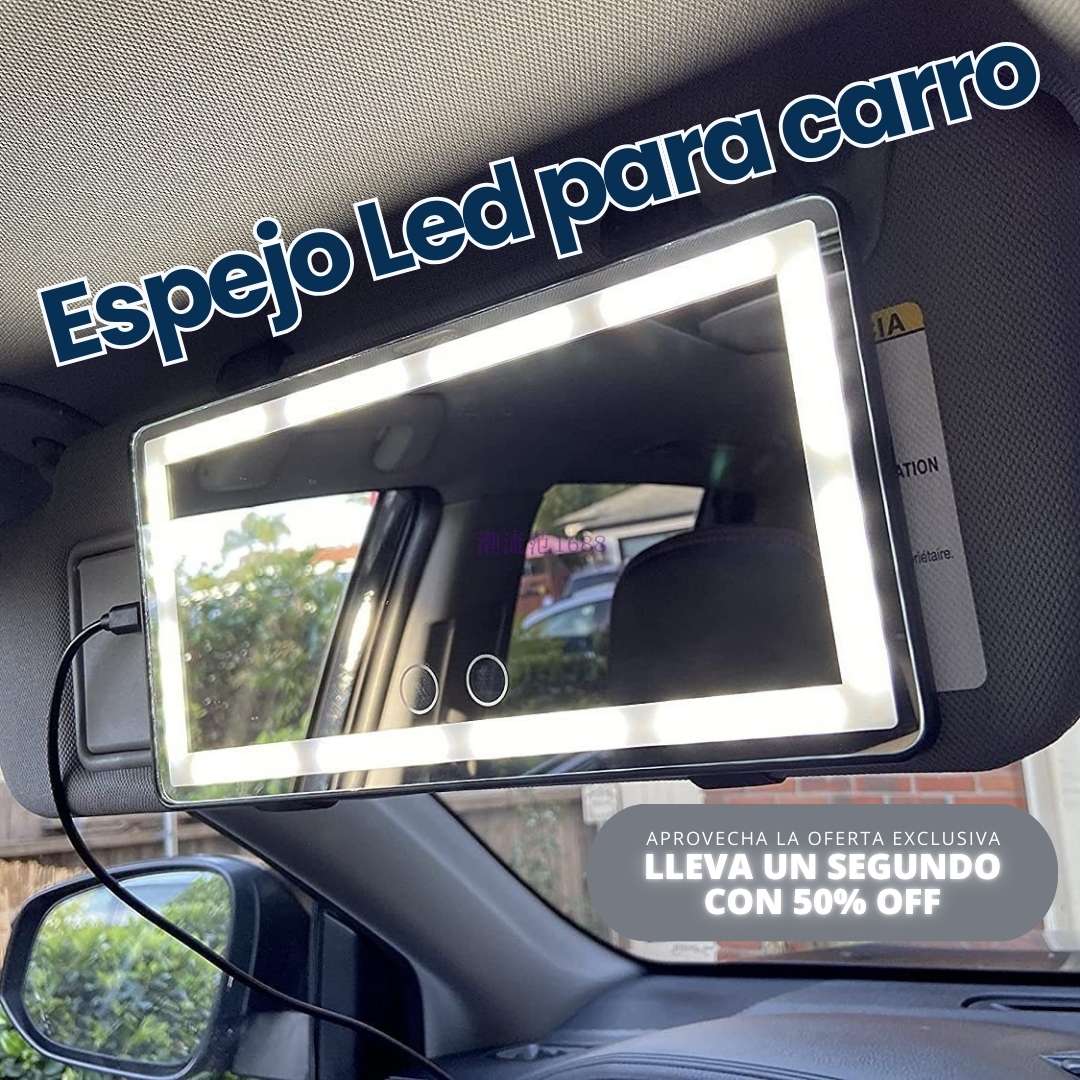 ESPEJO LED PARA CARRO | RETOCA TUS VIAJES!