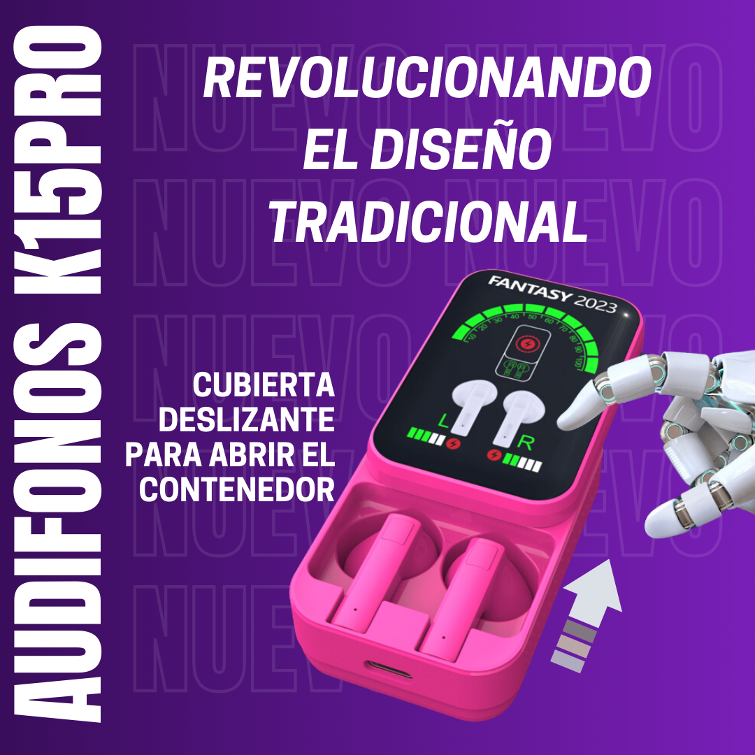 AUDIFONOS BLUETOOTH K15PRO | SONIDO ENVOLVENTE