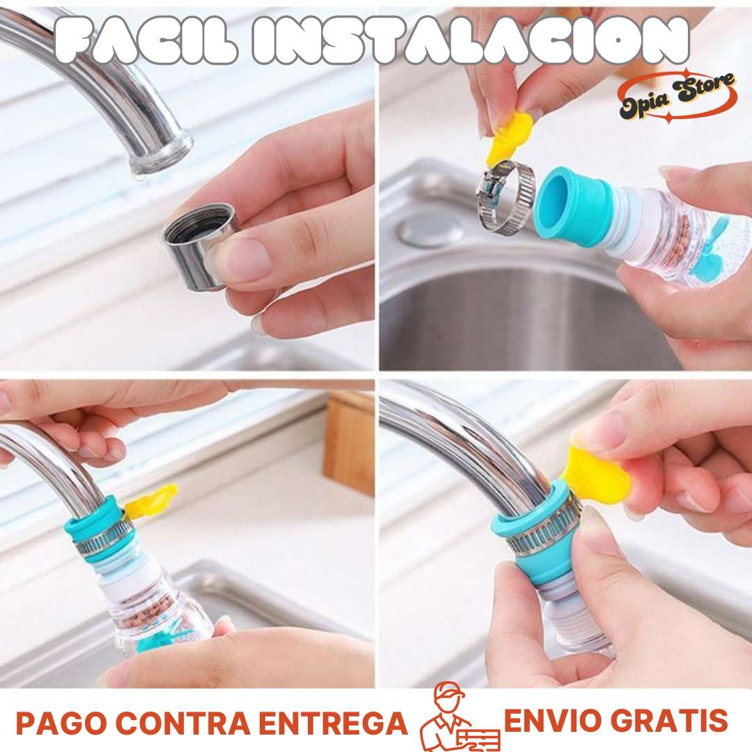 SUPER PROMO🔥PAGA 3 LLEVA 4!🔥Filtro Potenciador de Grifo a Prueba de Salpicaduras