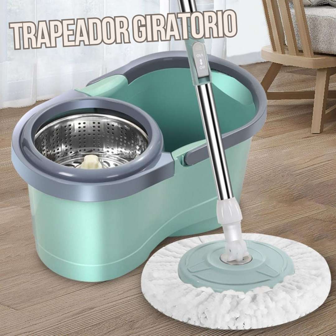 COMBO ABSORBENTE | TRAPEADOR GIRATORIO + TAPETE ABSORBENTE | PAGA AL LLEGAR