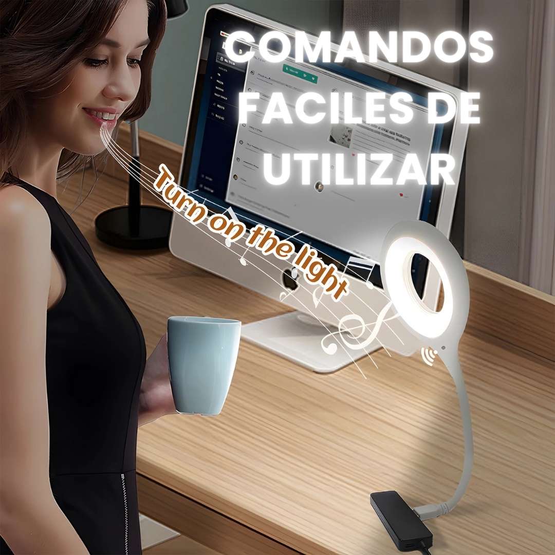 Lámpara de Luz Nocturna Inteligente USB | Control por Voz