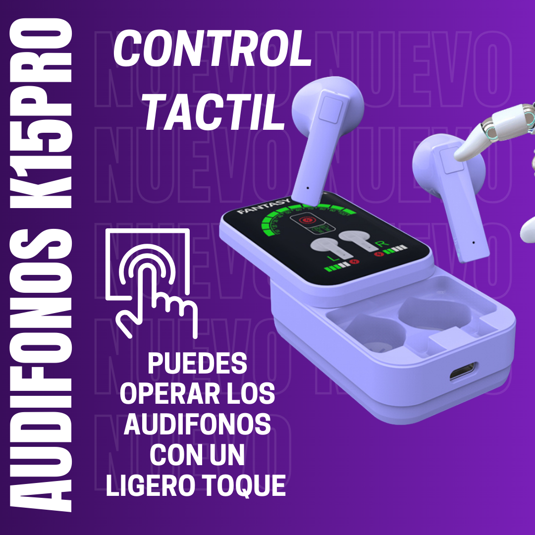 AUDIFONOS BLUETOOTH K15PRO | SONIDO ENVOLVENTE